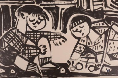 null PICASSO Pablo (1881 - 1973)
LA MERE ET LES ENFANTS. 20 Janvier 1953
Lithographie...