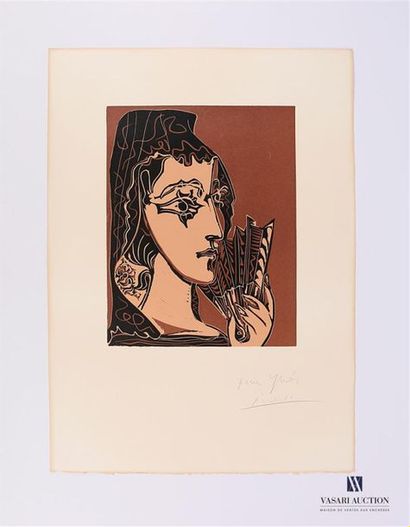 null PICASSO Pablo (1881 - 1973)
L'ESPAGNOLE ou PORTRAIT DE JACQUELINE EN CARMEN....