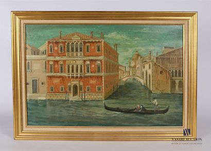 null CAPACCI Bruno (1906-1996)
Promenade en gondole sur le canal à Venise
Huile sur...