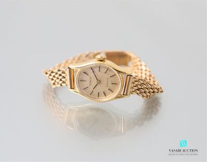 null Montre bracelet de marque Tissot en or jaune, le cadran champagne, bracelet...