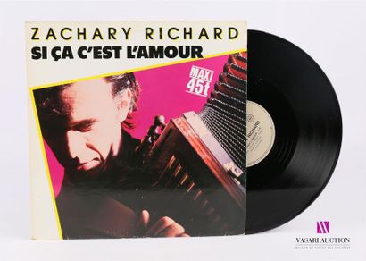 null ZACHARY RICHARD - Si ca c'est l'amour
1 Disque Maxi 45T sous pochette cartonnée
Label...