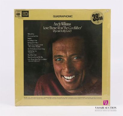 null ANDY WILLIAMS - Love theme from the Godfather
1 Disque 33T sous pochette cartonnée
Label...