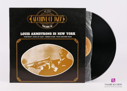 null ARCHIVE OF JAZZ - Louis Armstrong in New York - Vol 26
1 Disque 33T sous pochette...