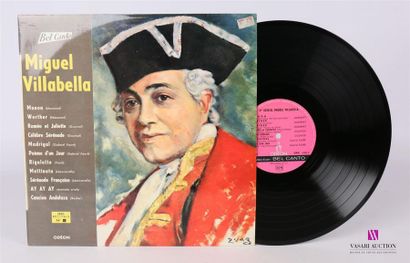 null MIGUEL VILLABELLA - Série récitals n°8
1 Disque 33T sous pochette cartonnée
Label...