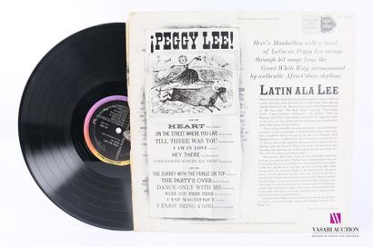 null PEGGY LEE - Latin ala Lee !
1 Disque 33T sous pochette cartonnée
Label : CAPITOL...