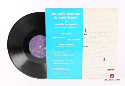 null LES PETITS CHANTEURS DE SAINT LAURENT - Bach / Franck / Haendel 
1 Disque 33T...