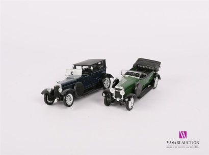 null SOLIDO (FRANCE)
Lot de deux véhicules HISPANO SUIZA H6B 1926 - PANHARD LEVASSOR...