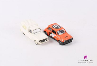 null SOLIDO
Lot de deux véhicules - échelle 1/43 : Renault 5 Turbo - Renault 4 Fourgonnette
(petites...