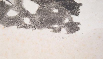null THERON Pierre (1918-2000), d'après
Vue de Village
Lithographie sur papier Chine
Signée...