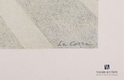 null LE CORRE (XXème siècle), d'après
Paysage insulaire
Lithographie en couleur
Numérotée...