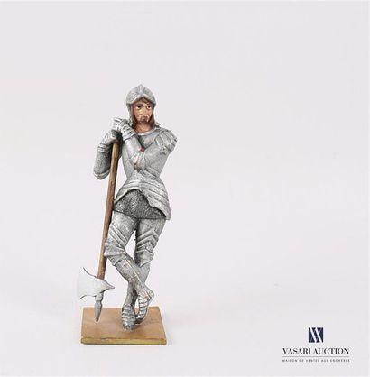 null Sujet en bronze figurant un soldat en armure avec une hache
Haut. : 10 cm 