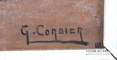 null CORBIER Gaston (1869-1945)
Nature morte aux capucines 
Huile sur toile 
Signée...