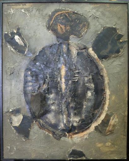 Slavko KOPAC (1913-1995) kornjaca ou tortue

1962

technique mixte et collage de...