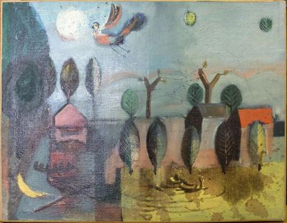 Slavko KOPAC (1913-1995) pejzaz

1947

huile sur toile 

cachet de la signature au...