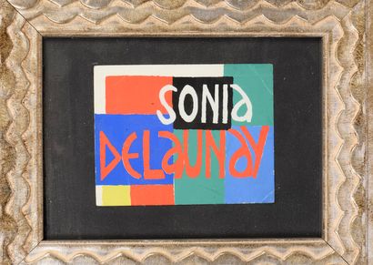  Sonia DELAUNAY (1885-1979) Deux oeuvres : 1/ 