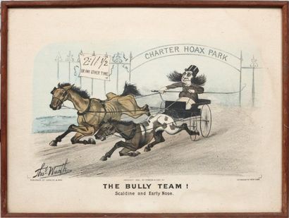Thomas B. WORTH (1834-1917) The bully team! - The point of the joke - The butt of...