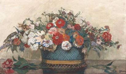 DRIAN, Étienne Adrien (1885-1961) Nature morte au bouquet de fleurs Huile sur toile....