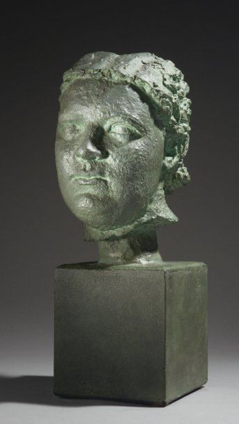 JANNIOT, Alfred Auguste (1889-1969) Madame Cécile Janniot Sculpture en plâtre à patine... Gazette Drouot