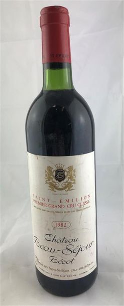 null 1 bouteille de Saint Emilion 1er grand cru classé BEAU SEJOUR BECOT 1982
Niveau...