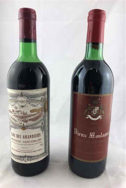 null 2 bouteilles Montagne Saint Emilion :
-CLOS DES AMANDIERS 1980
-CHATEAU VIEUX...