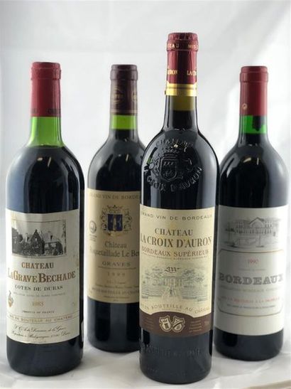 null Lot comprenant:

-1 bouteille de COTES DE DURAS : CHATEAU LA GRAVE BECHADE 1983
-1...