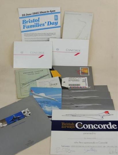 null LOT de DOCUMENTATION CONCORDE - BRITISH AIRWAYS & AIR FRANCE comprenant :
Pochette,...
