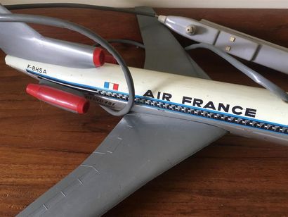 null Avion jouet Boeing B727 - 200 Air France, en tôle lithographiée et plastique...