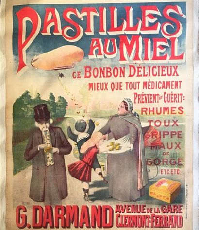 PASTILLES AU MIEL - G. DARMAND Clermont Ferrand...