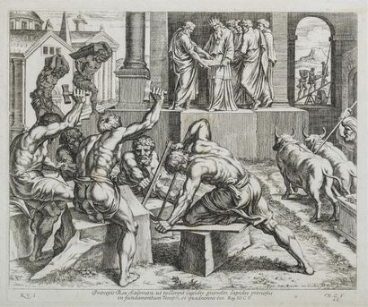 null Ensemble de gravures comprenant notamment :

Teniers David II dit Le Jeune....