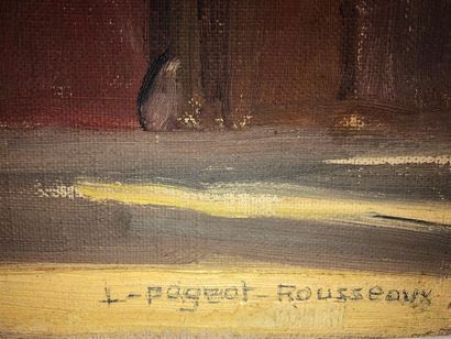 null PAGEOT-ROUSSEAUX Lucienne (XXe)
Vue de chateau
Huile sur carton-toile signée...
