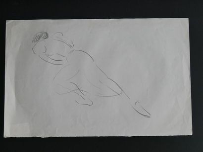null Lucienne PAGEOT-ROUSSEAUX (1899-1994)
Croquis d'une femme
Crayon sur papier...