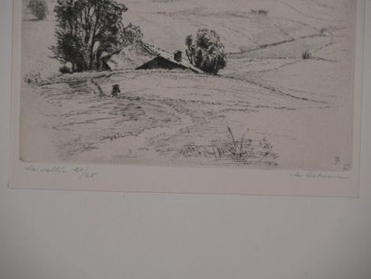 null Maurice Victor ACHENER (1881-1963)
La Vallée
Eau forte signée en bas à droite...