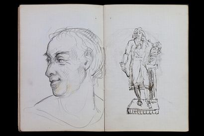 null De SAINT VIDAL Francis (1840-1900)
Petit carnet de croquis et d'esquisses
11...