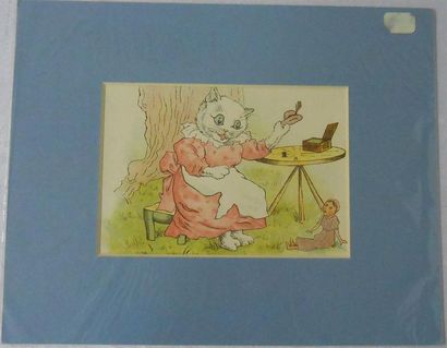 null LES ANIMAUX : Ensemble de 12 Planches Couleurs, (V. & H.)
Chiens, Poules et...