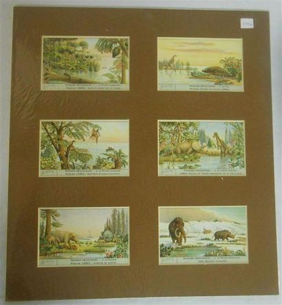 null LIEBIG - GEOLOGIE, COLONIES & DIVERS : Ensemble de 5 Séries de 6 Chromos, (H.).
L'Origine...