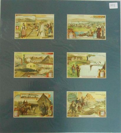 null LIEBIG - L'EUROPE du NORD : Ensemble de 5 Séries de 6 Chromos, (H.).
En Suède-1906,...