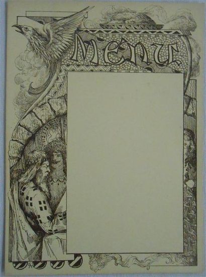 null MENUS : DIVERS.
29 Menus Ecrits et Vierges, divers formats, 8cm x 16cm (pour...