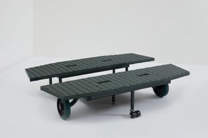 ELBA Usage : Table basse modulable à roulettes....