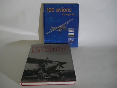 null Lot de deux livres: Heros et héroines de l'aviation par Bernard Mark, 2007;...