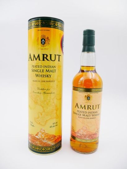 null 1 bouteille de whisky Peated Indian Single Malt Amrut
