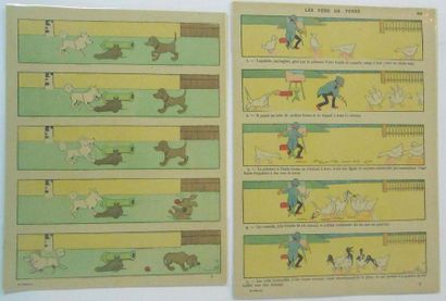 null IMAGES : Benjamin RABIER (1866-1936).12 Planches d'Histoires en couleurs.
Présentées...