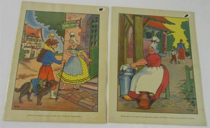 null IMAGES : MATEJA (Marie-Thérèse Jallon dit).33 Diverses Scènes couleurs de l'Auberge...