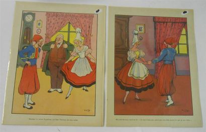 null IMAGES : MATEJA (Marie-Thérèse Jallon dit).33 Diverses Scènes couleurs de l'Auberge...