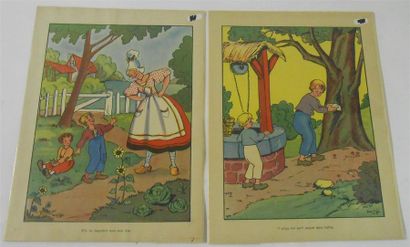 null IMAGES : MATEJA (Marie-Thérèse Jallon dit).33 Diverses Scènes couleurs de l'Auberge...