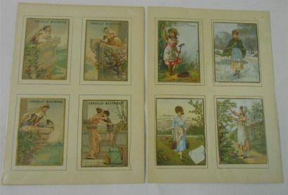 null LES FEMMES : Ensemble de 10 Planches couleurs avec 2, 3 et 4 Images.
"Femme...