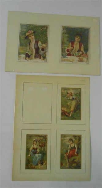 null LES FEMMES : Ensemble de 10 Planches couleurs avec 2, 3 et 4 Images.
"Femme...