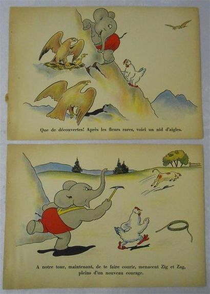 null LES ANIMAUX - Divers : Ensemble de 16 Planches Couleurs, (V. & H.)
Dont" La...