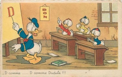 null 19 CARTES POSTALES ILLUSTRATEUR : Walt Disney. "1cp-n°11-Bambi, 1cp-D comme...Dudule...