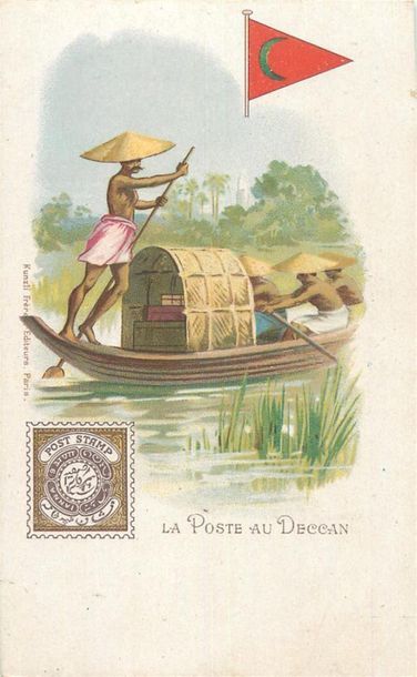 null 47 CARTES POSTALES LA POSTE : Fantaisies & Illustrations. Dont" Enfant militaire-Pas...