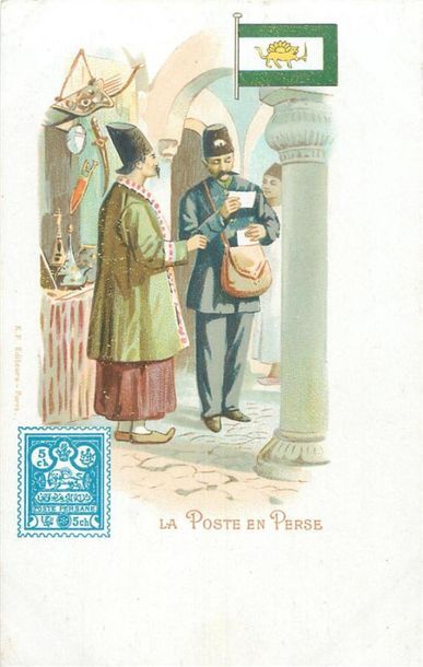 null 47 CARTES POSTALES LA POSTE : Fantaisies & Illustrations. Dont" Enfant militaire-Pas...